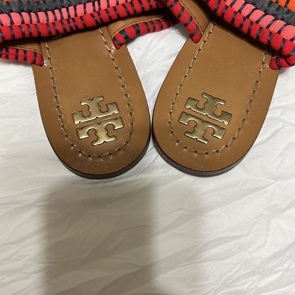 Colorful Tory Burch slip on flat sandals - Picture 2 of 6